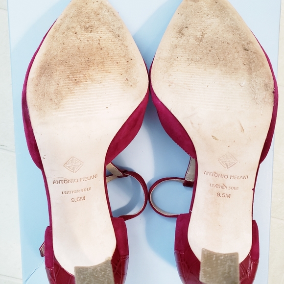 9.5 Antonio Melani "Sariano" ankle straps heels - Picture 7 of 12